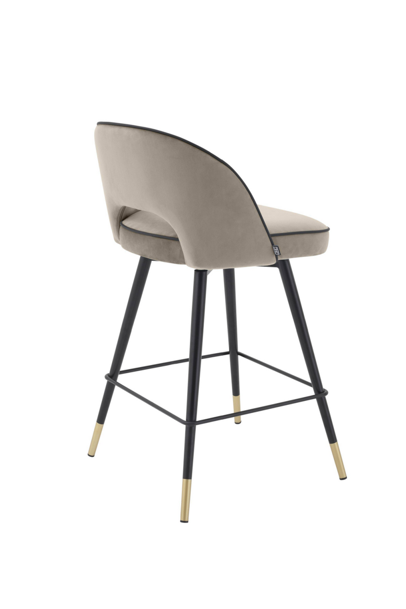 Chaise de bar beige S (lot de 2) | Eichholtz Cliff | Meubleluxe.fr