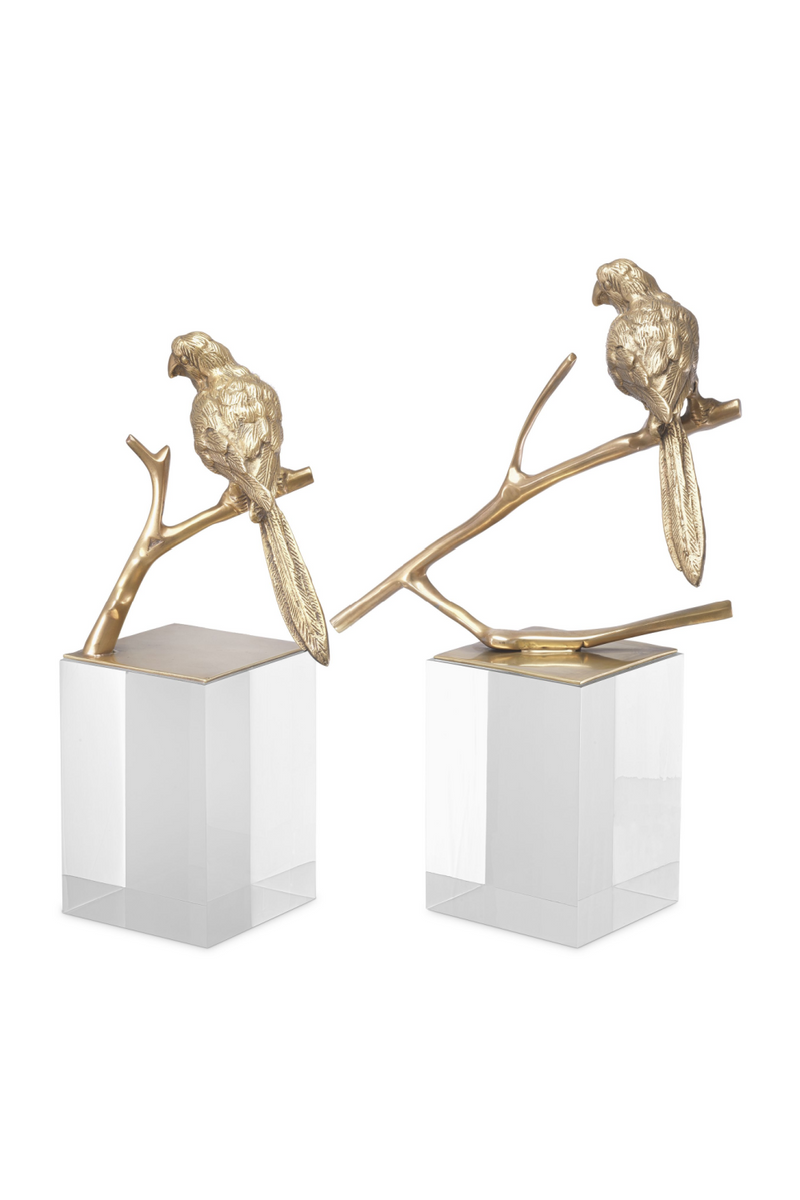 Figurines d'oiseaux en laiton (lot de 2) | Eichholtz Morgana | Meubleluxe.fr