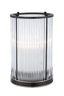 Photophore noir en verre et bronze -M- | Eichholtz Mayson | Meubleluxe.fr