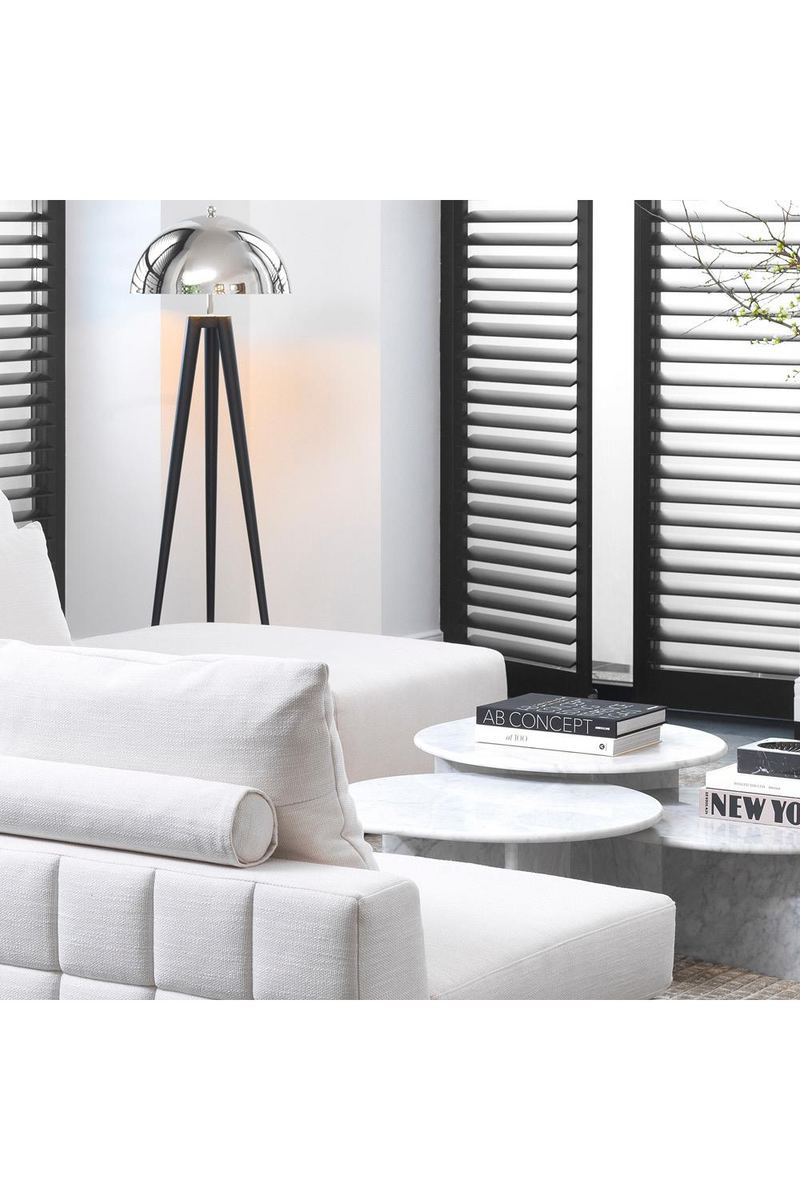 Pouf modulable blanc | Eichholtz Clifford | Meubleluxe.fr