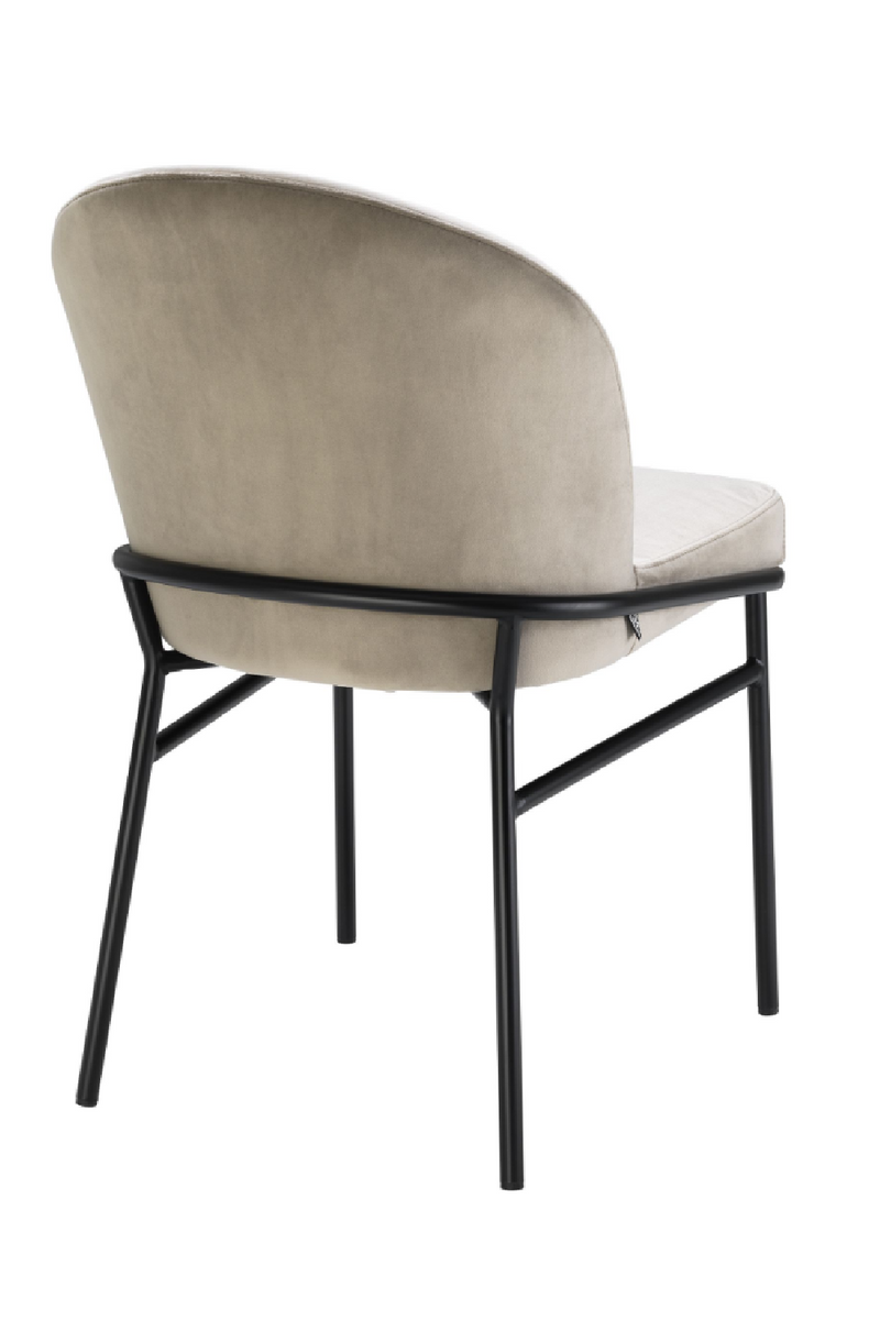 Chaises en velours beige (lot de 2) | Eichholtz Willis | Meubleluxe.fr