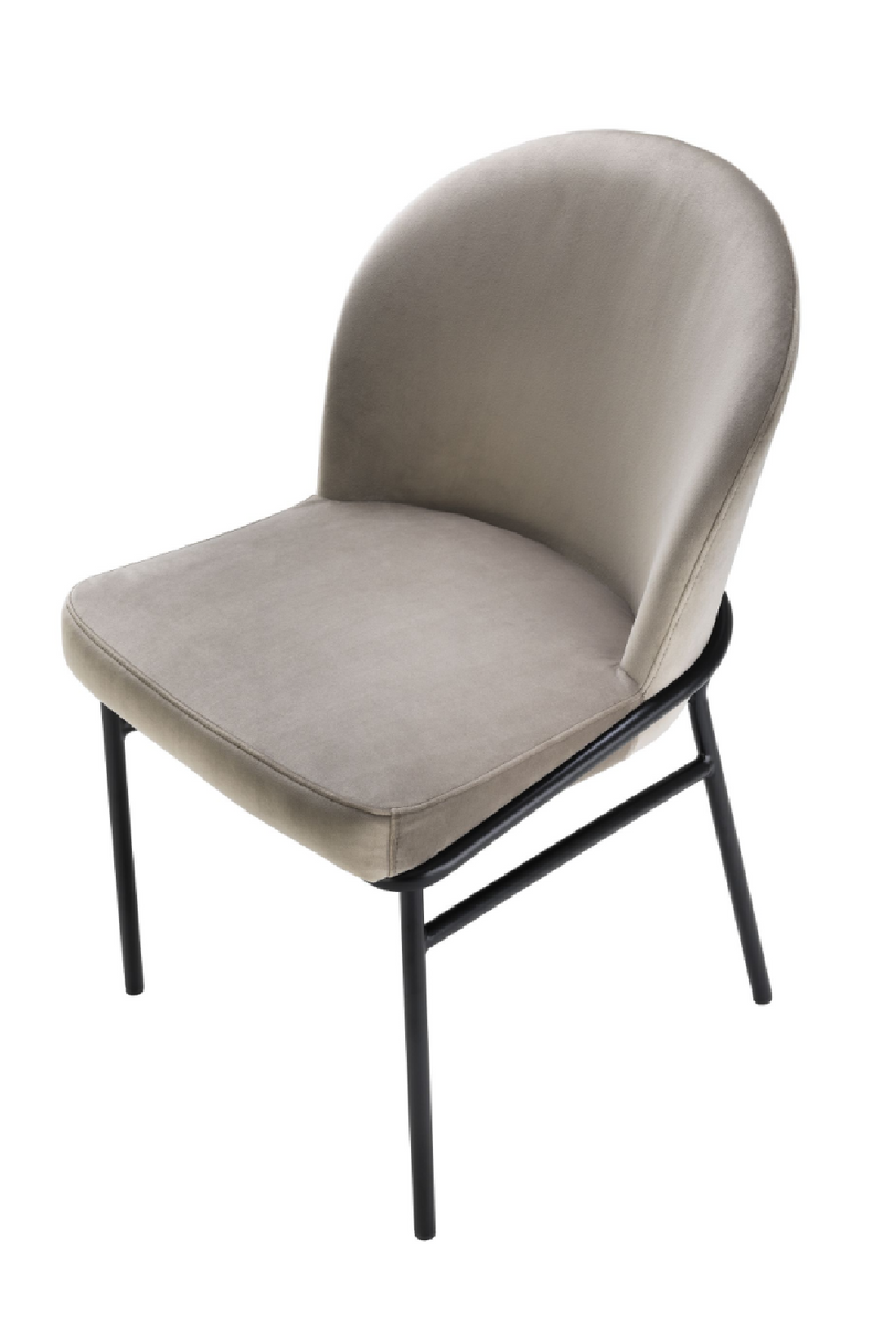 Chaises en velours beige (lot de 2) | Eichholtz Willis | Meubleluxe.fr