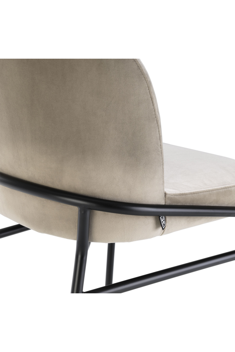 Chaises en velours beige (lot de 2) | Eichholtz Willis | Meubleluxe.fr