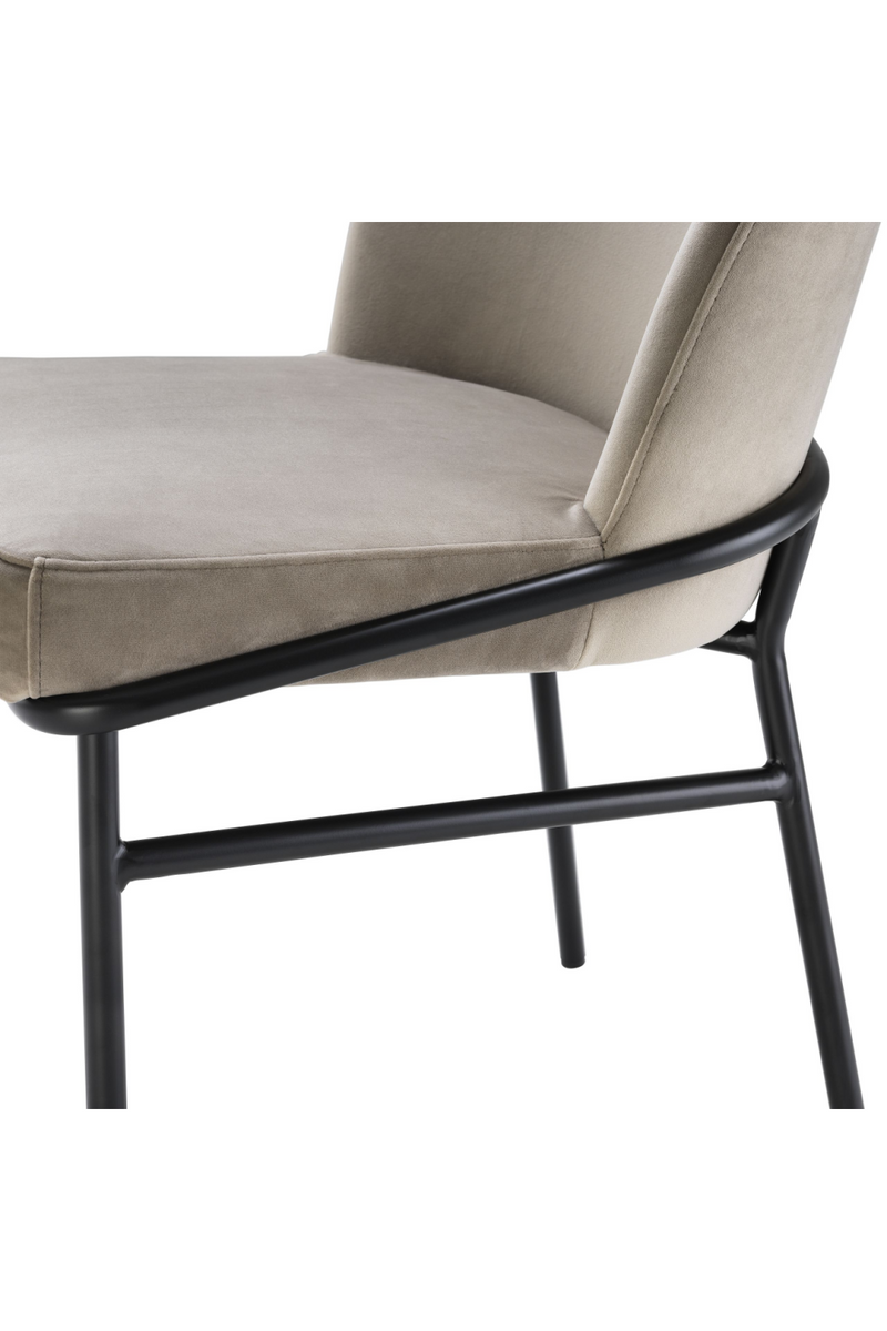 Chaises en velours beige (lot de 2) | Eichholtz Willis | Meubleluxe.fr