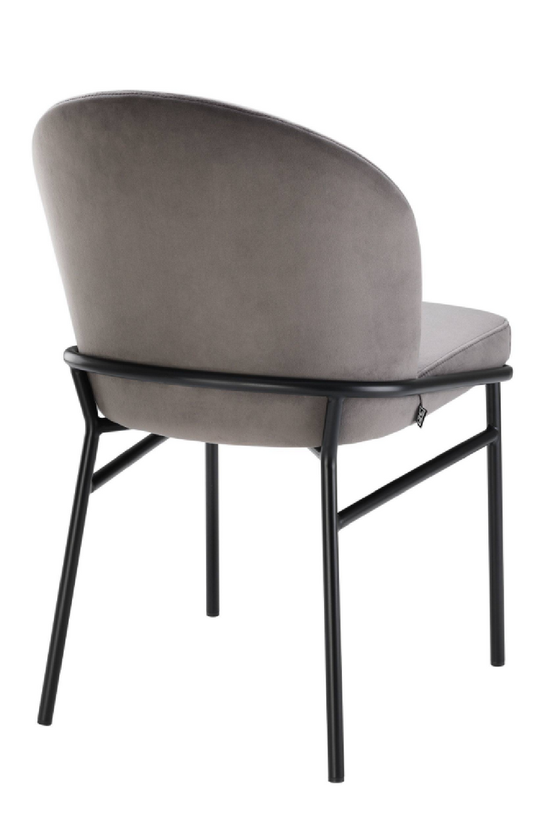 Chaises en velours gris (lot de 2) | Eichholtz Willis | Meubleluxe.fr