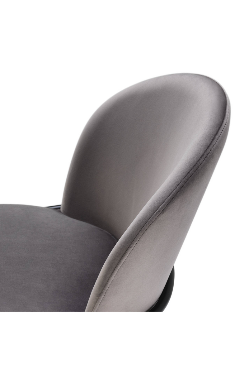 Chaises en velours gris (lot de 2) | Eichholtz Willis | Meubleluxe.fr