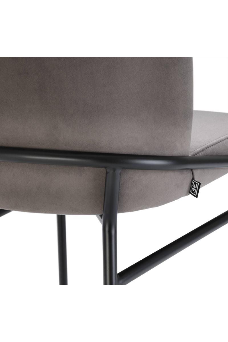 Chaises en velours gris (lot de 2) | Eichholtz Willis | Meubleluxe.fr