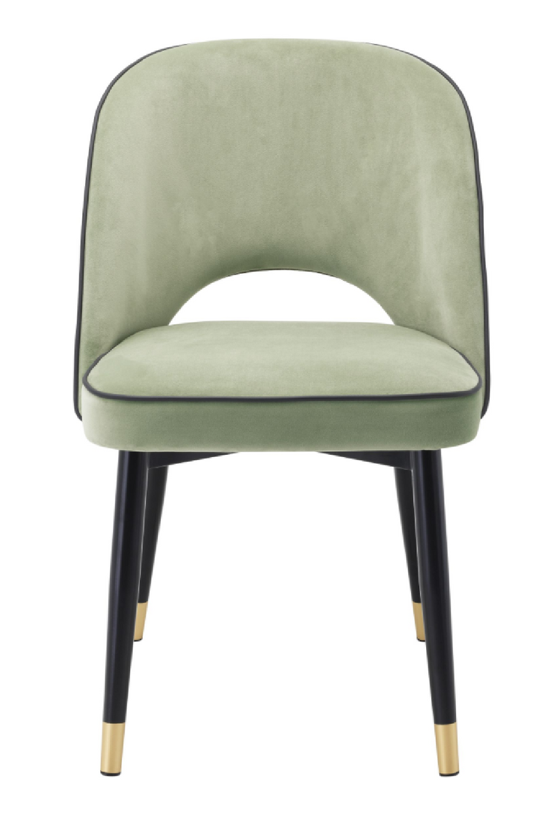 Chaises en velours vert (lot de 2) | Eichholtz Cliff | Meubleluxe.fr