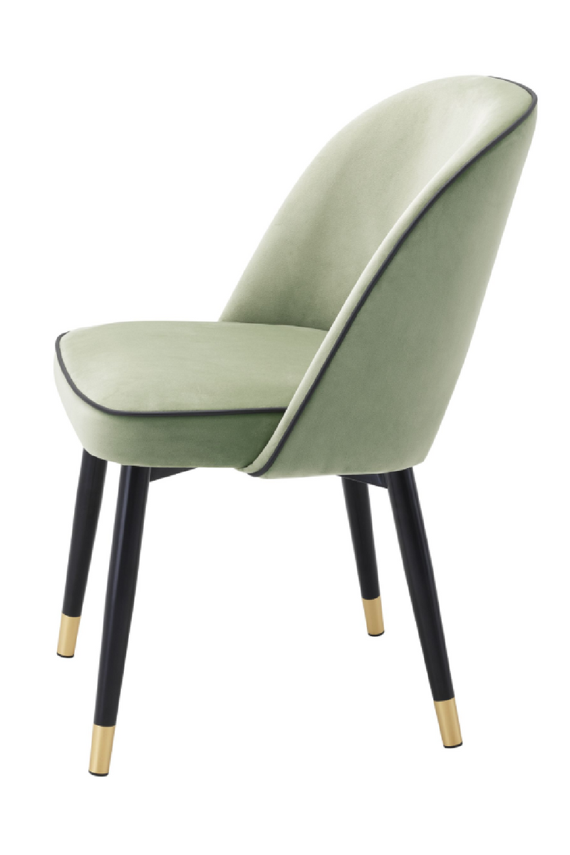 Chaises en velours vert (lot de 2) | Eichholtz Cliff | Meubleluxe.fr