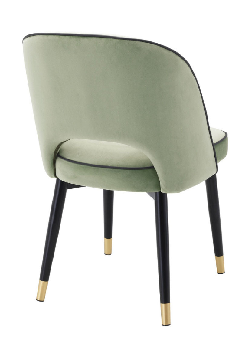 Chaises en velours vert (lot de 2) | Eichholtz Cliff | Meubleluxe.fr