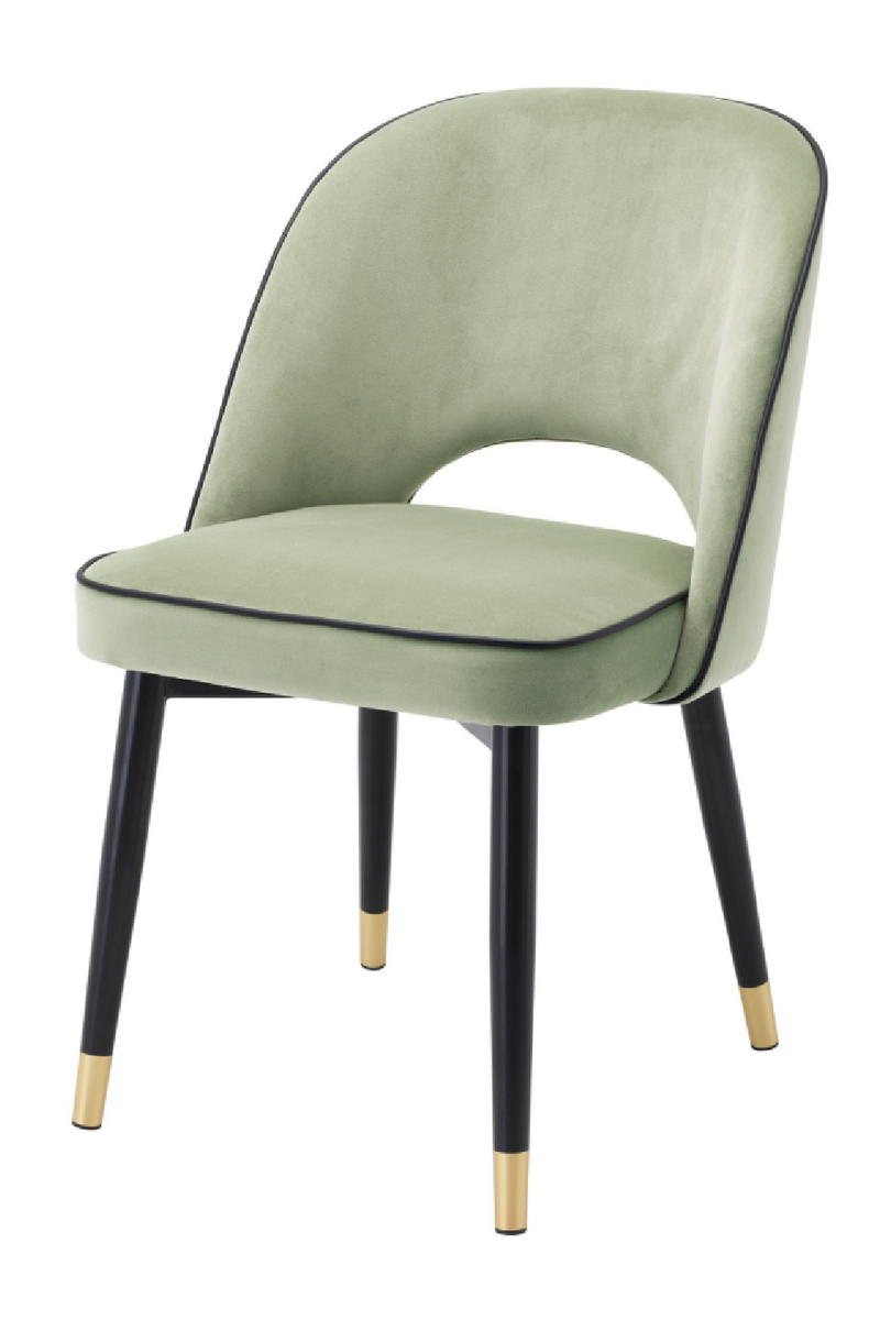 Chaises en velours vert (lot de 2) | Eichholtz Cliff | Meubleluxe.fr