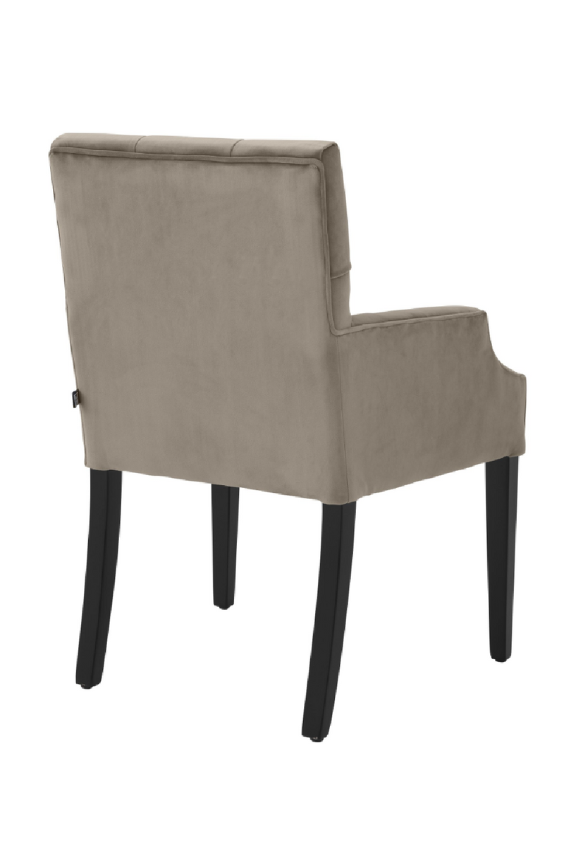 Chaise en velours beige | Eichholtz Atena | Meubleluxe.fr