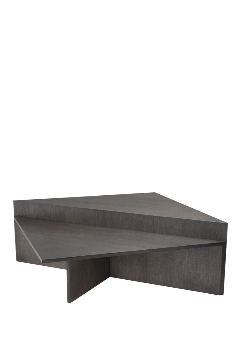 Table basse triangulaire en bois | Eichholtz Fulham | Meubleluxe.fr