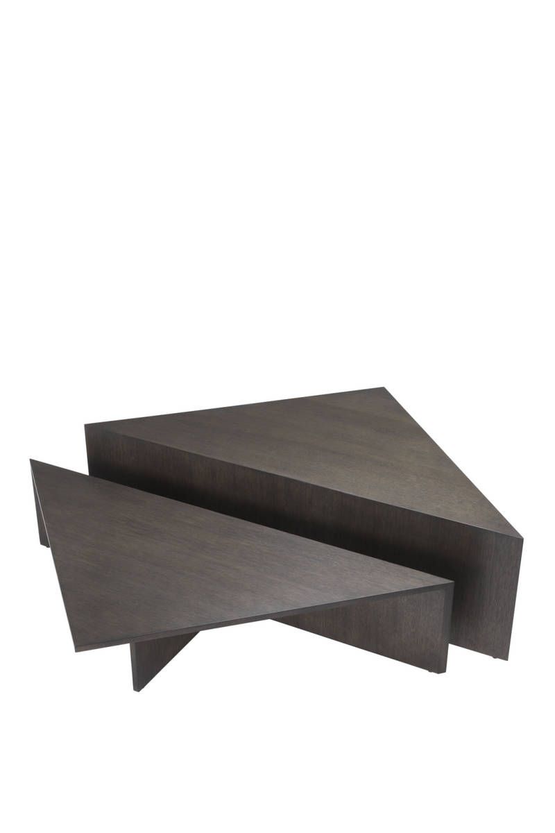 Table basse triangulaire en bois | Eichholtz Fulham | Meubleluxe.fr