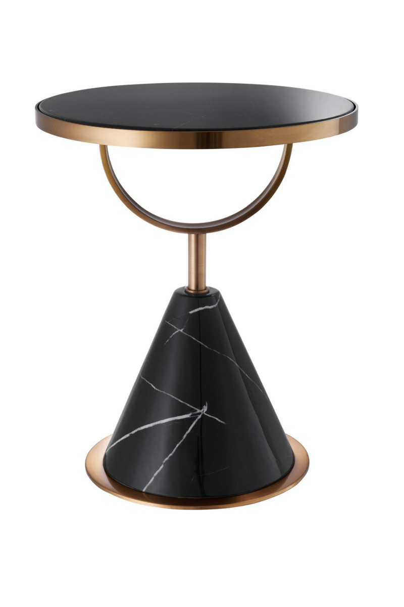 Table d'appoint en marbre noir | Eichholtz Park Lane | Meubleluxe.fr