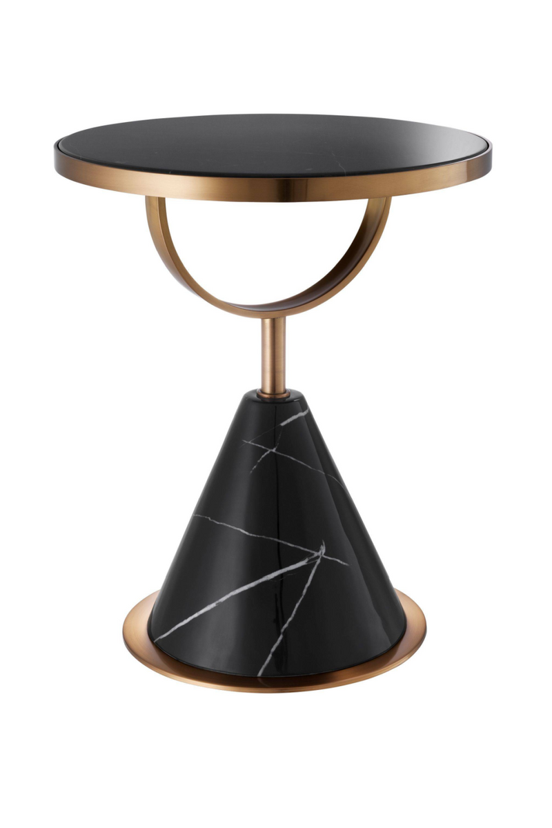 Table d'appoint en marbre noir | Eichholtz Park Lane | Meubleluxe.fr