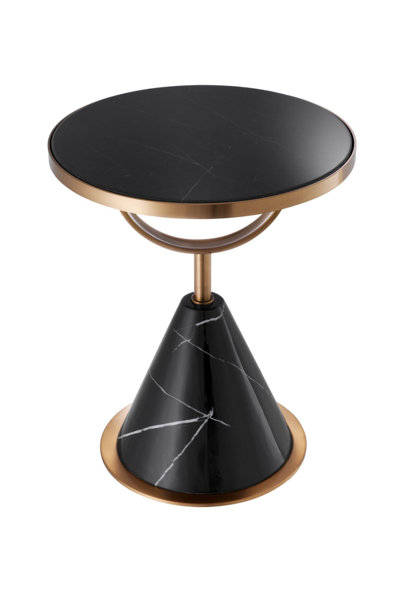 Table d'appoint en marbre noir | Eichholtz Park Lane | Meubleluxe.fr