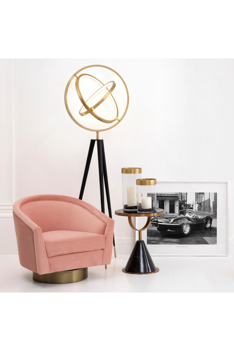 Table d'appoint en marbre noir | Eichholtz Park Lane | Meubleluxe.fr