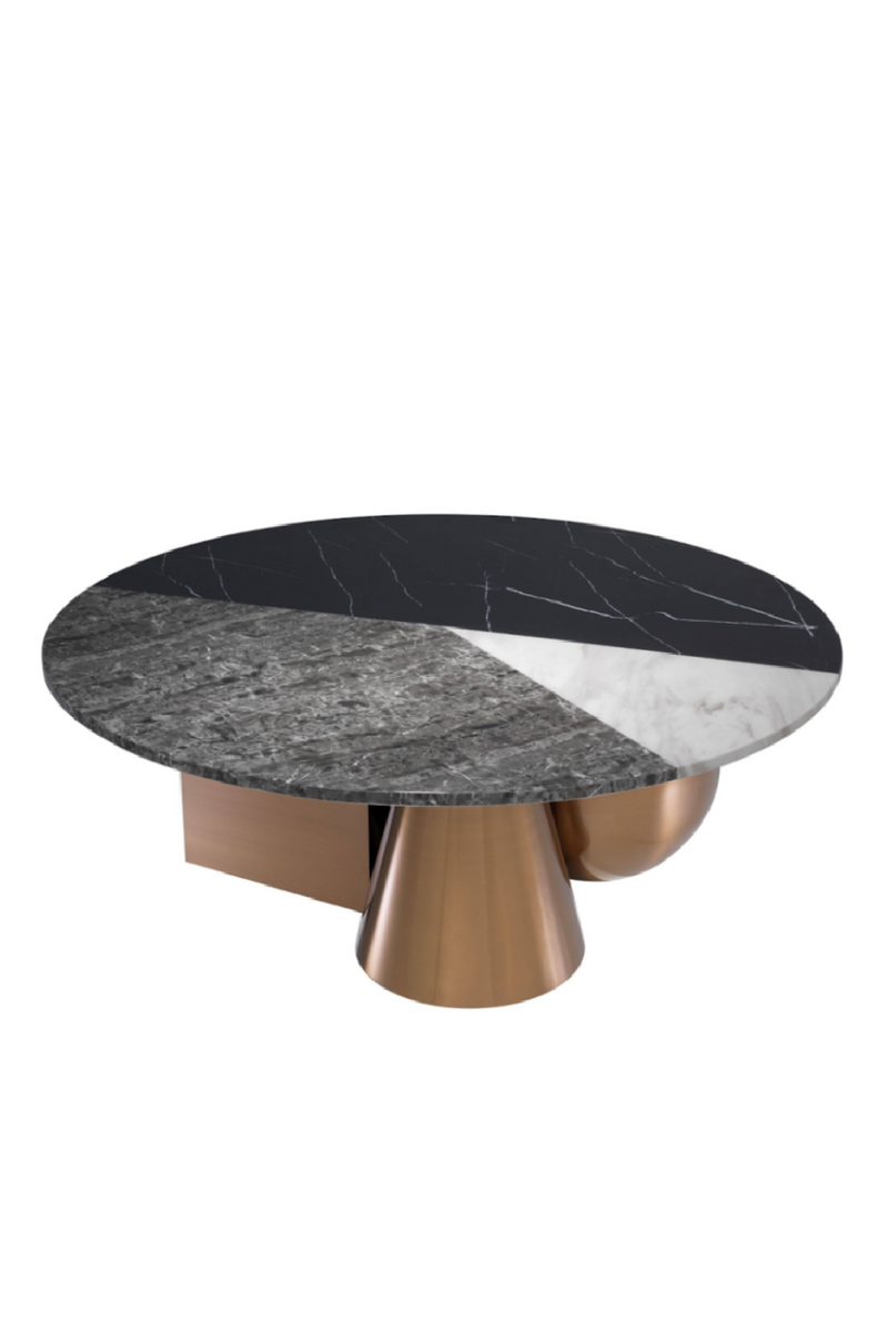 Table basse en cuivre tricolore | Eichholtz Tricolori | Meubleluxe.fr