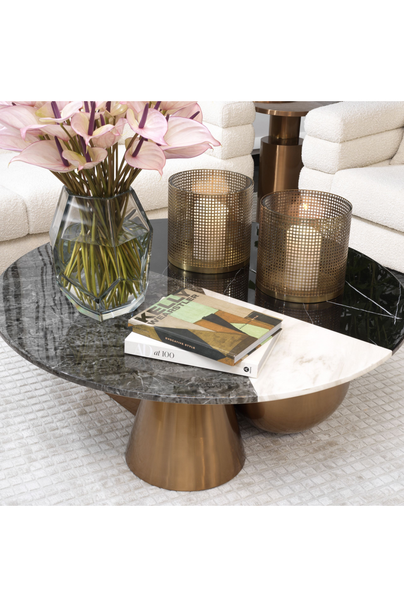 Table basse en cuivre tricolore | Eichholtz Tricolori | Meubleluxe.fr