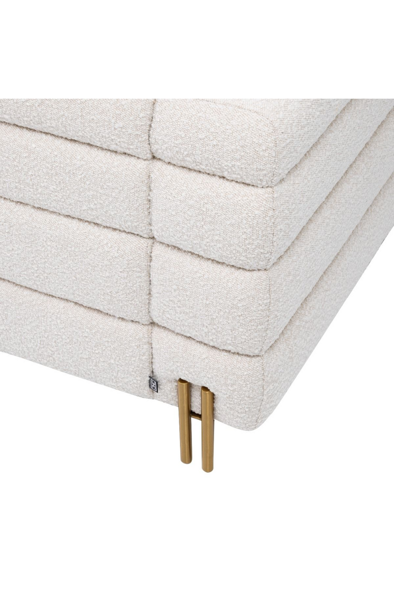 Fauteuil velours blanc Art Déco | Eichholtz York | Meubleluxe.fr