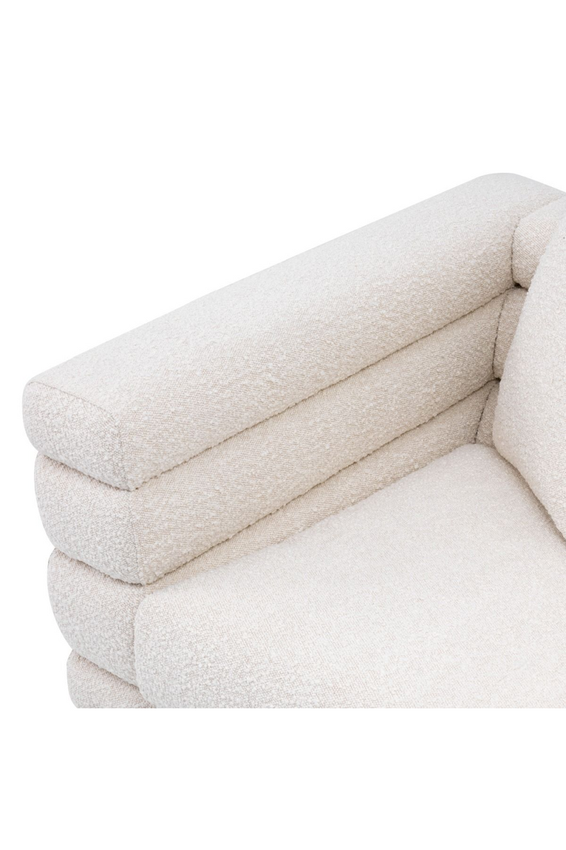 Fauteuil velours blanc Art Déco | Eichholtz York | Meubleluxe.fr