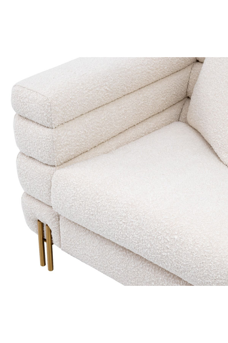 Fauteuil velours blanc Art Déco | Eichholtz York | Meubleluxe.fr