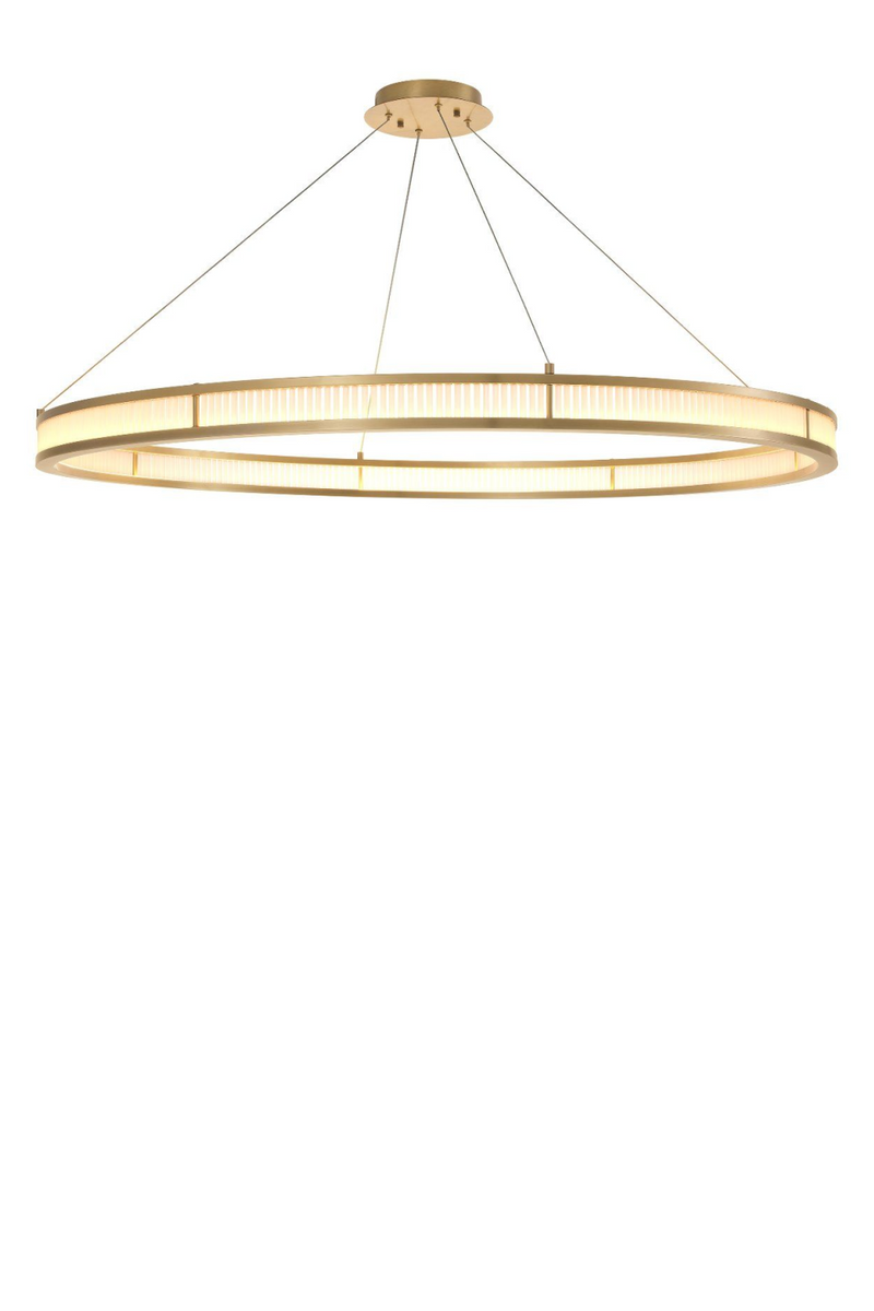 Lustre rond doré à LED | Eichholtz Damien XL | Meubleluxe.fr