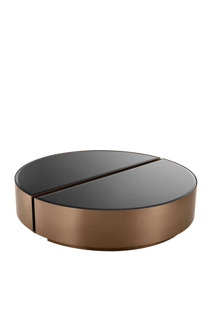 Table basse ronde en cuivre | Eichholtz Astra | Meubleluxe.fr