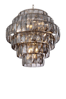 Lustre en cristal fumé gris -L- | Eichholtz Amazone | Meubleluxe.fr