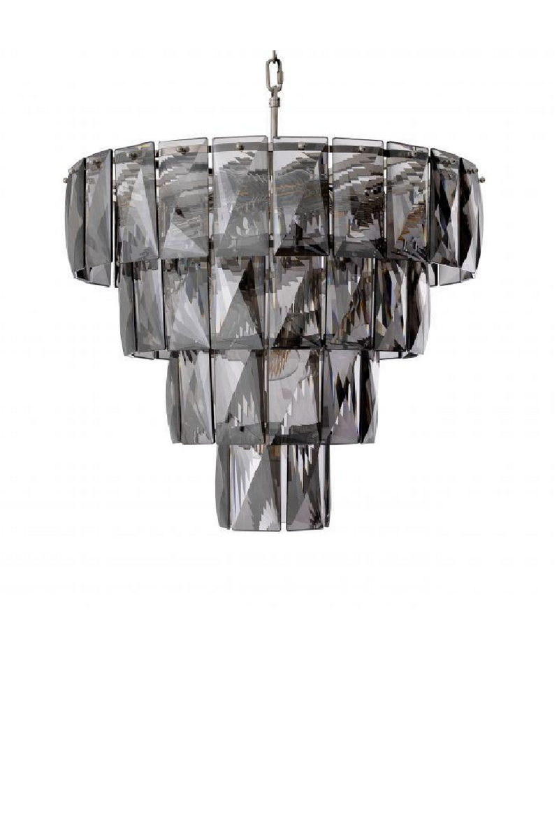 Lustre en cristal fumé gris | Eichholtz Amazone S | Meubleluxe.fr