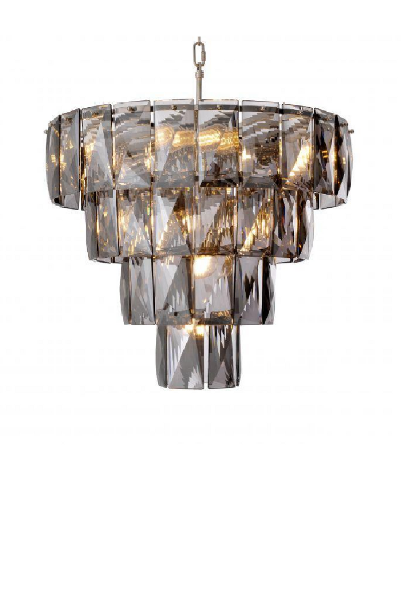 Lustre en cristal fumé gris | Eichholtz Amazone S | Meubleluxe.fr