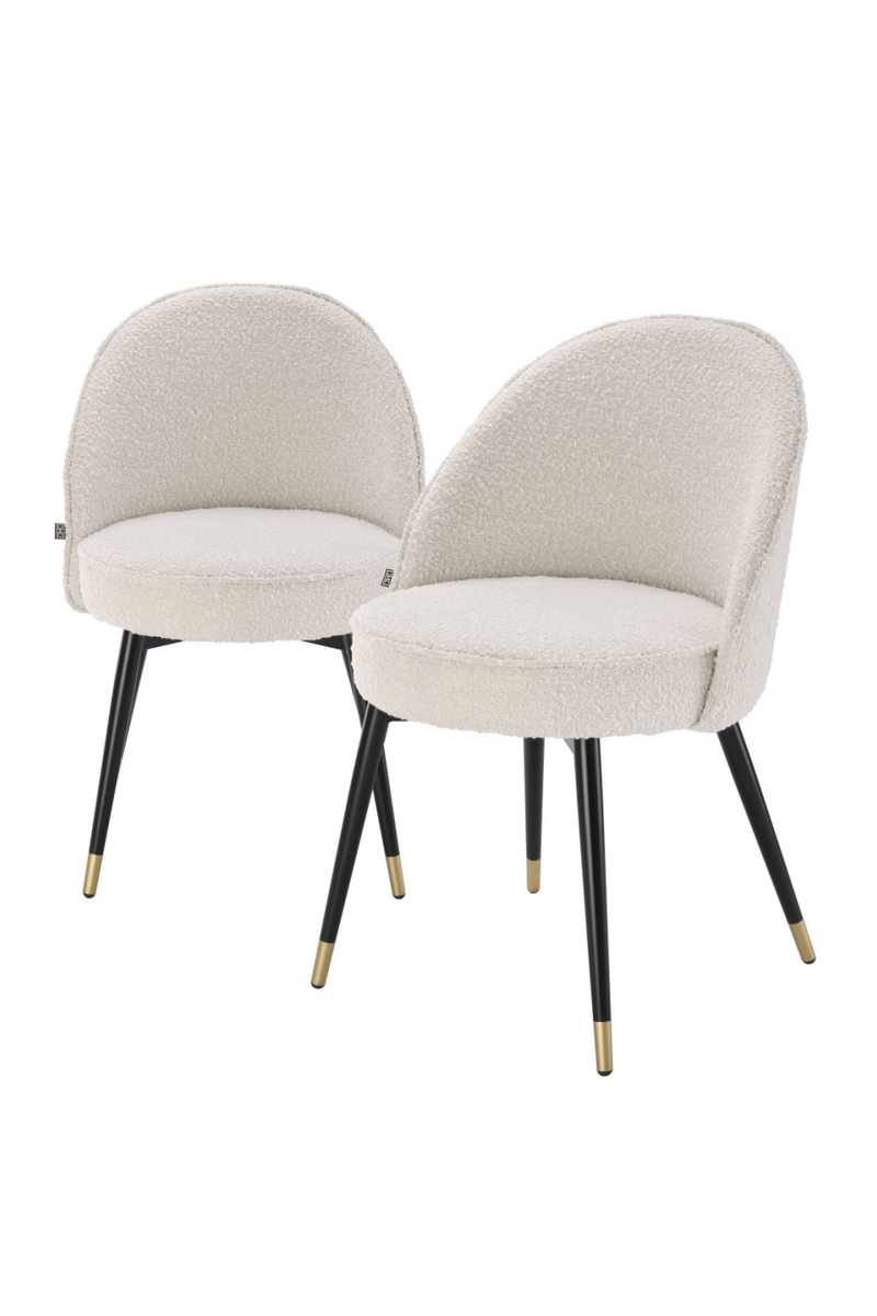 Chaises en velours blanc (lot de 2) | | Eichholtz Cooper | Meubleluxe.fr