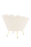 Fauteuil coquillage blanc | Eichholtz Trapezium | Meubleluxe.fr