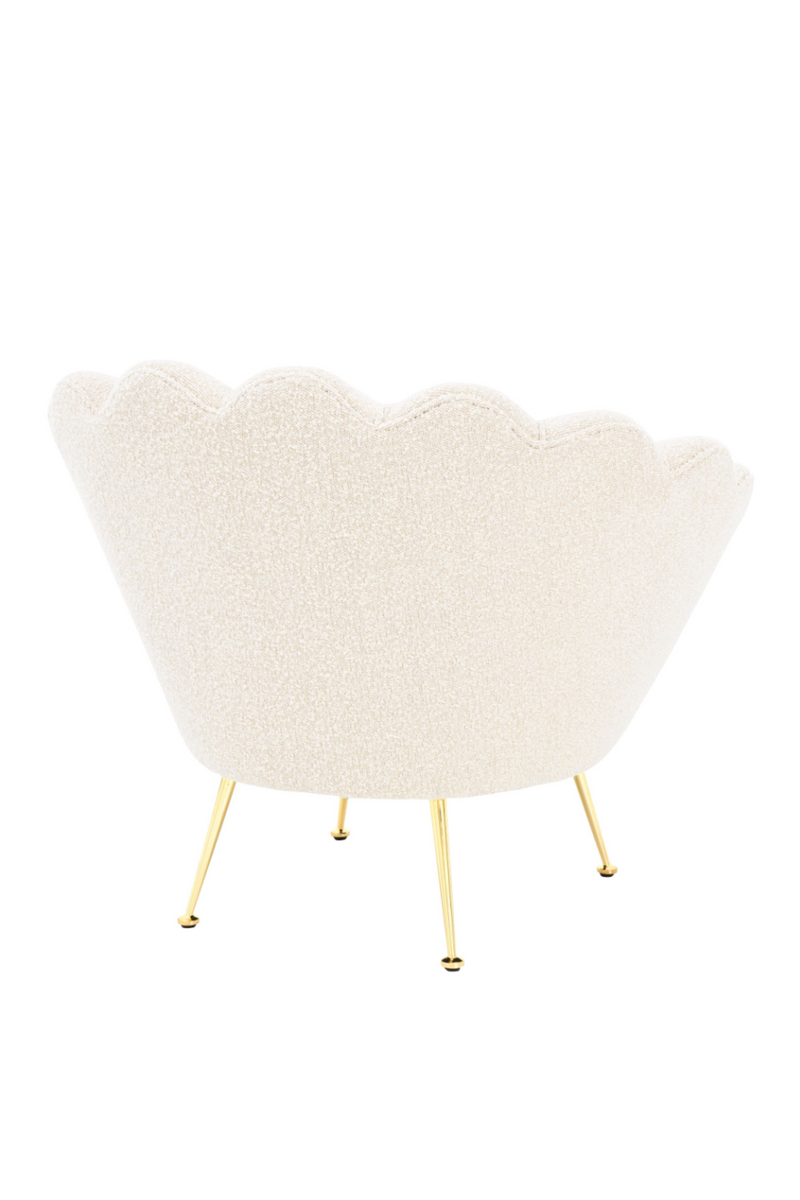 Fauteuil coquillage blanc | Eichholtz Trapezium | Meubleluxe.fr