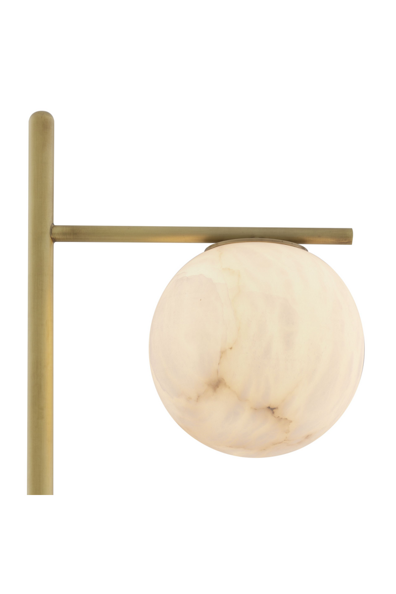 Lampadaire doré en albâtre | Eichholtz Faloria | Meubleluxe.fr