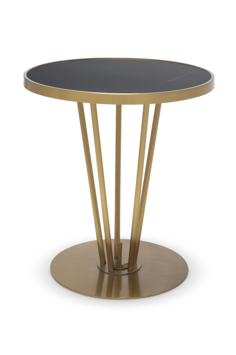 Table ronde d'appoint en laiton | Eichholtz Horatio | Meubleluxe.fr