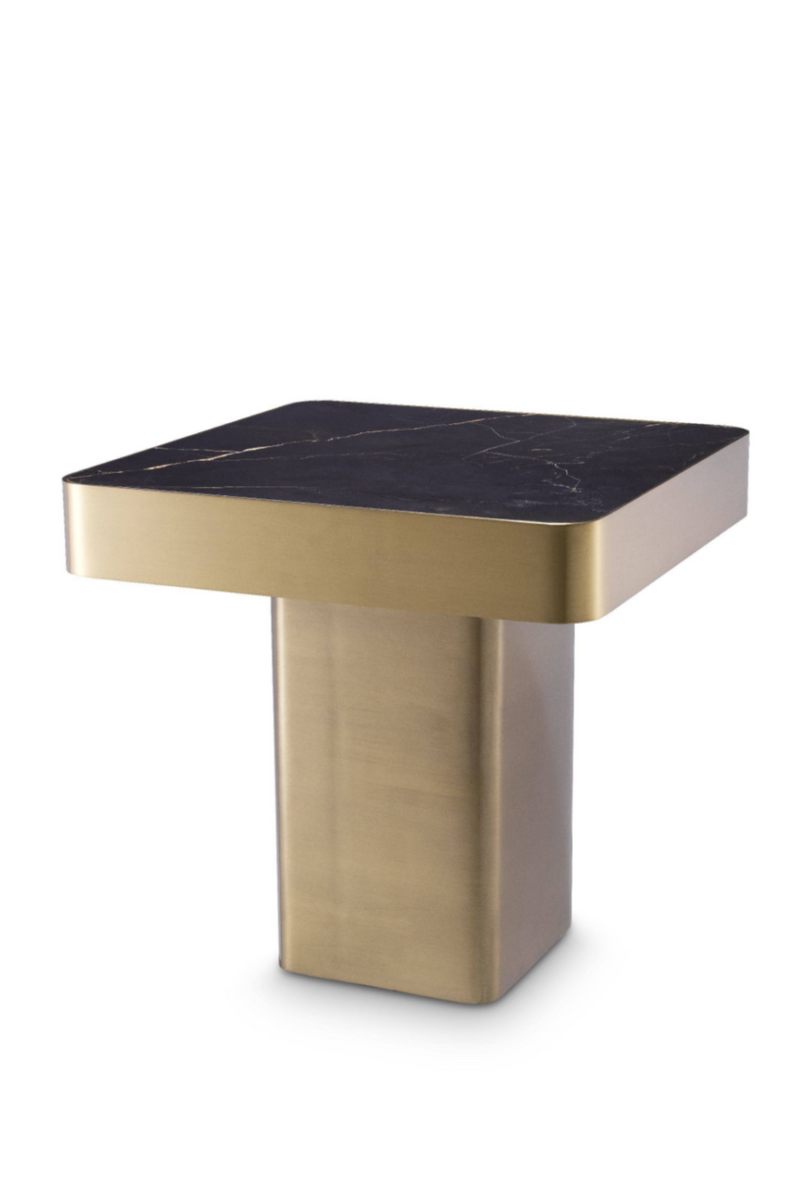 Table d'appoint carrée dorée | Eichholtz Luxus | Meubleluxe.fr