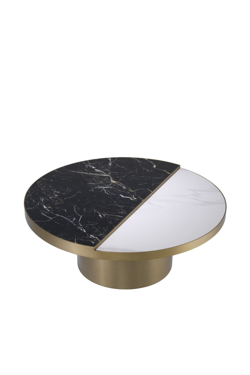 Table basse ronde dorée | Eichholtz Excelsior | Meubleluxe.fr