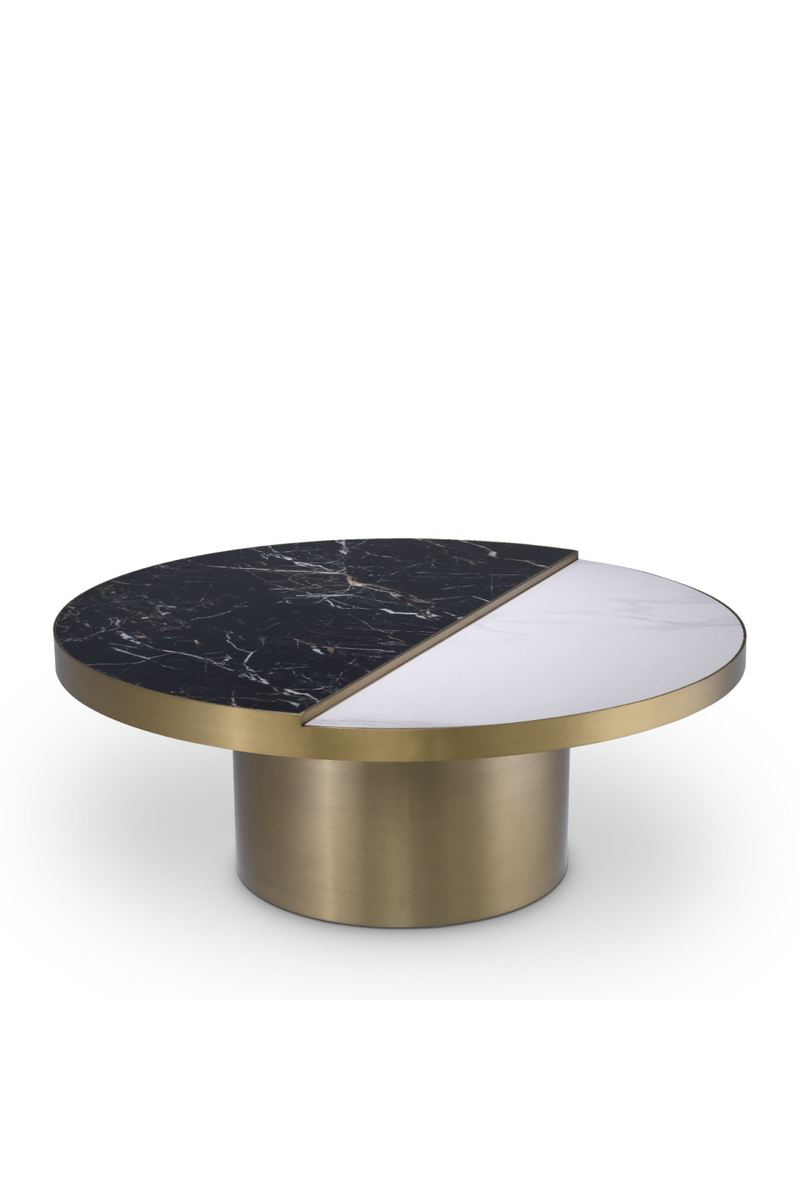 Table basse ronde dorée | Eichholtz Excelsior | Meubleluxe.fr