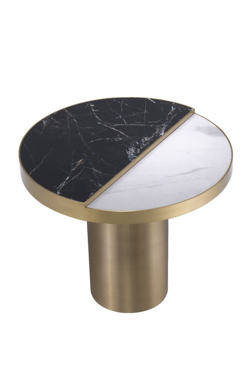 Table d'appoint ronde dorée | Eichholtz Excelsior | Meubleluxe.fr