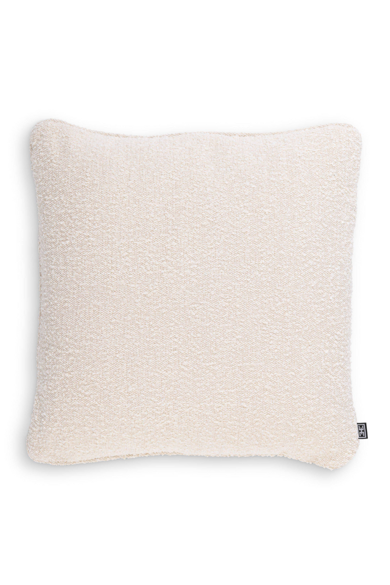 Coussin blanc crème -L- | Eichholtz Bouclé | Meubleluxe.fr