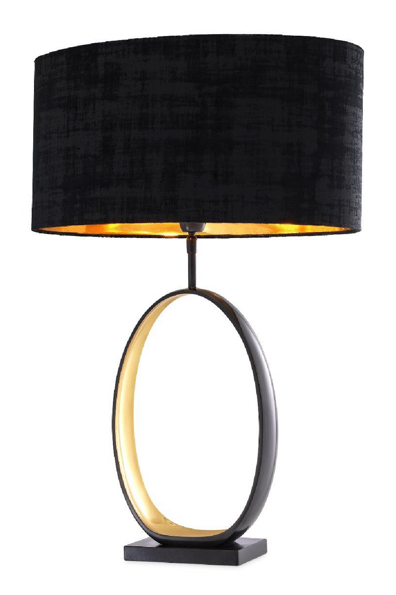 Lampe de table noire bronze | Eichholtz Saturnia | Meubleluxe.fr