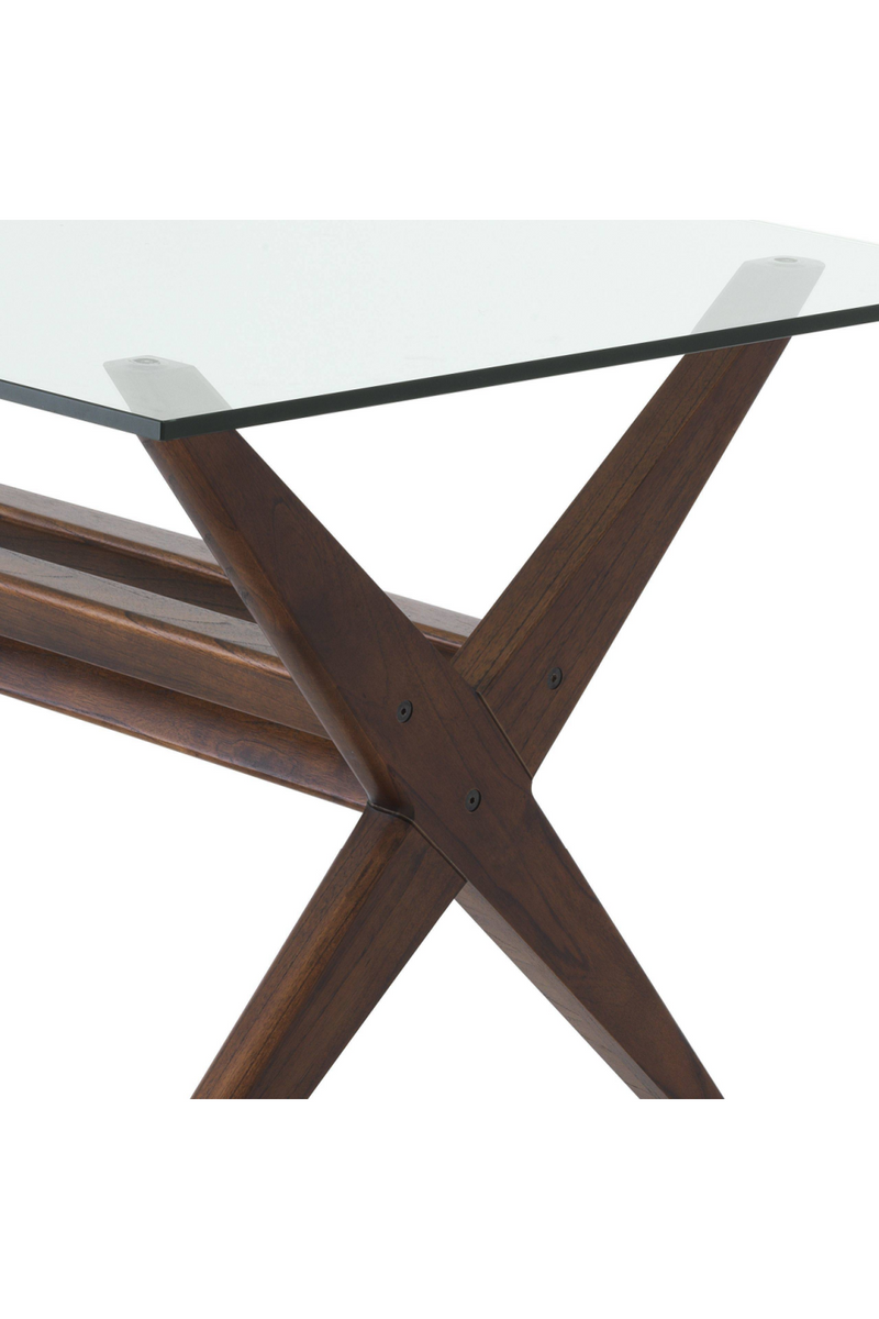 Table marron en verre | Eichholtz Maynor | Meubleluxe.fr