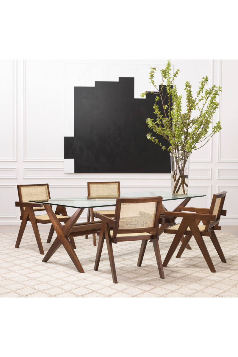 Table marron en verre | Eichholtz Maynor | Meubleluxe.fr