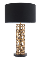 Lampe de table dorée et noire | Eichholtz Dix | Meubleluxe.fr
