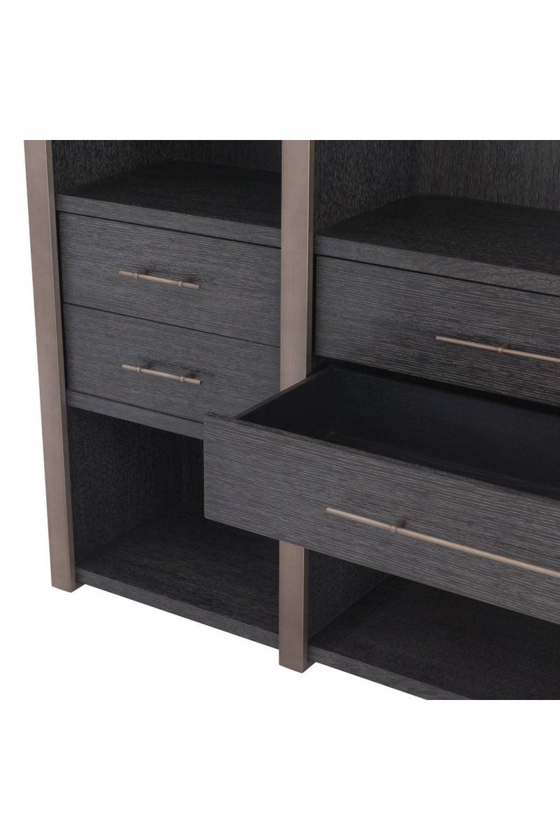 Armoire de rangement gris en chêne | Eichholtz Canova | Meubleluxe.fr