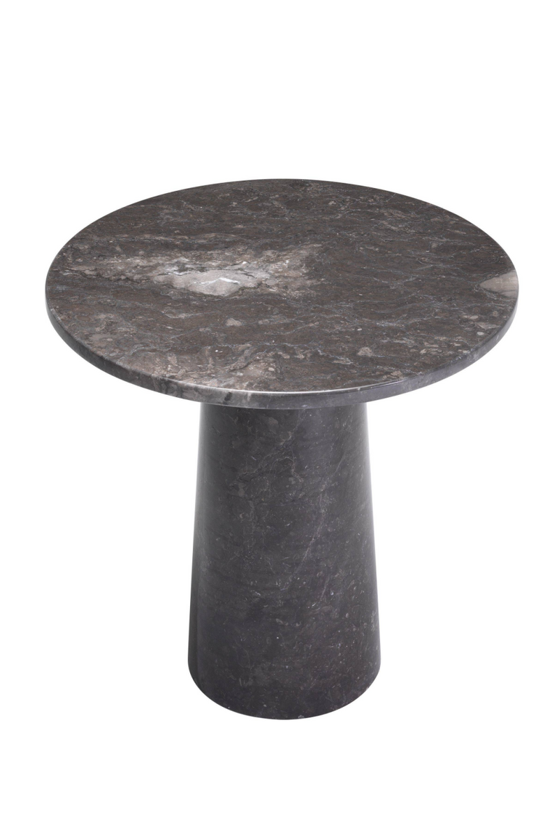 Table d'appoint en marbre gris | Eichholtz Terry | Meubleluxe.fr