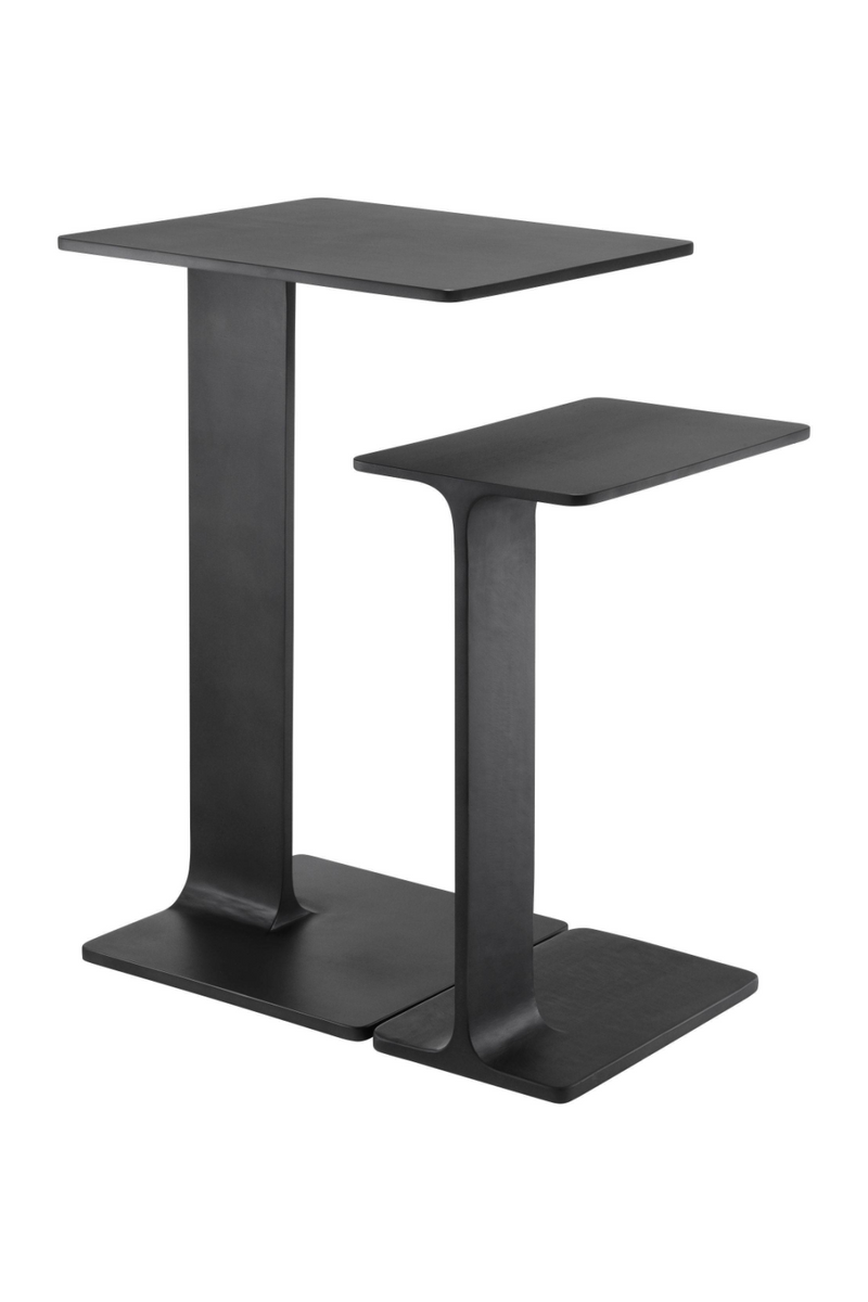 Tables d'appoint noires (lot de 2) | Eichholtz Smart | Meubleluxe.fr