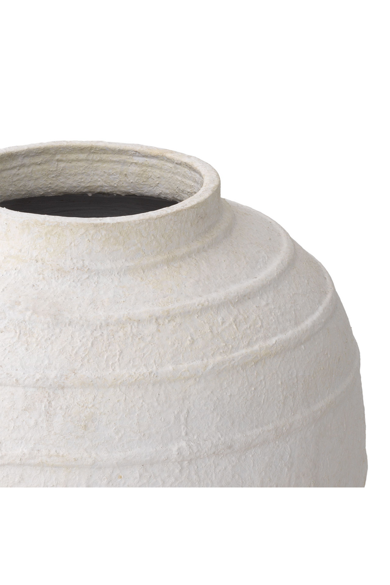 Vase blanc en argile | Eichholtz Romane | Meubleluxe.fr